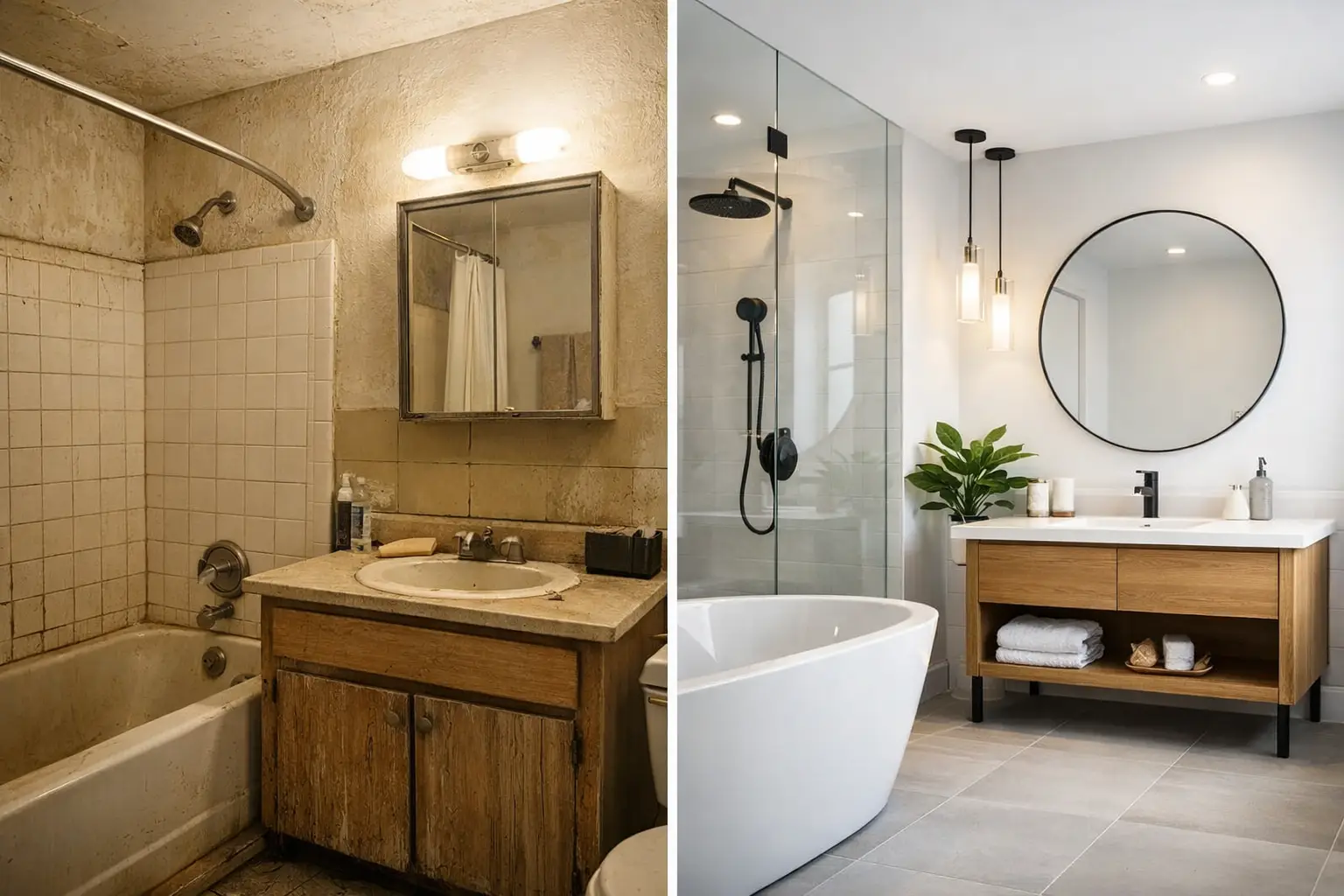 Bathroom Renovation Before and After Example