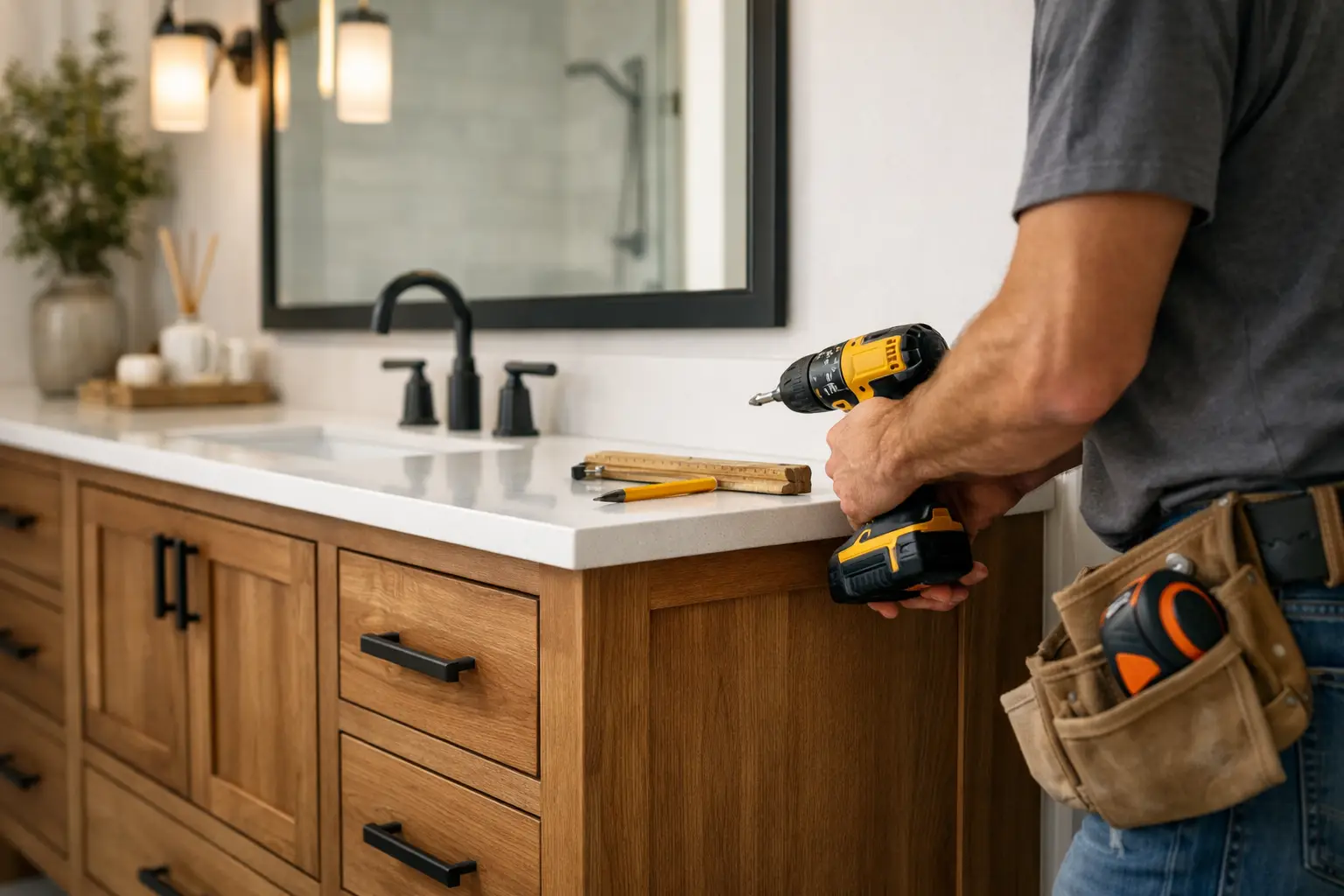 Custom Bathroom Vanity Installation That Lasts