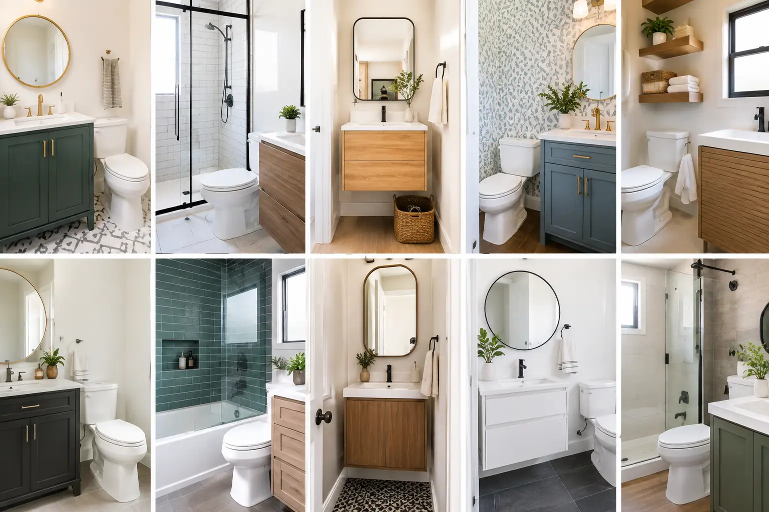 10 Small Bathroom Makeover Examples That Work