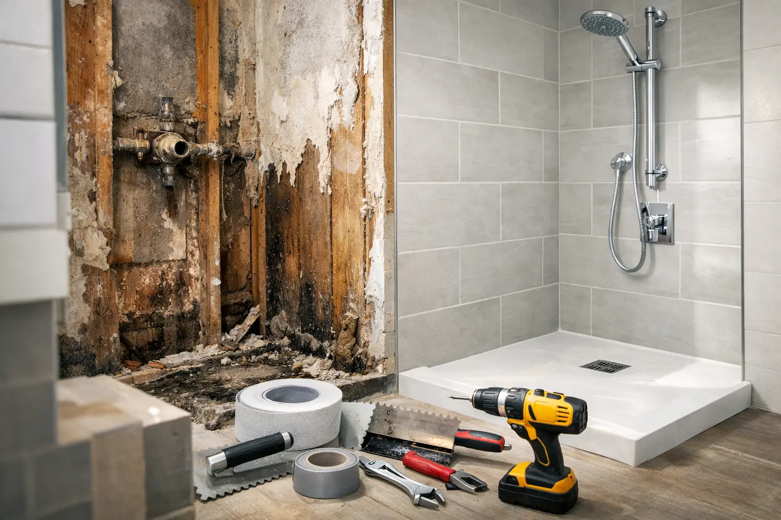 Leaking Shower Renovation Done Properly